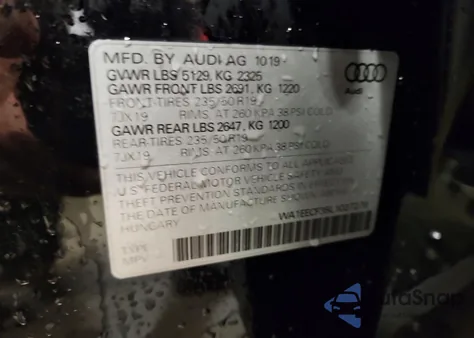 2020 Audi Q3 Premium Plus S-Line z USA, uszkodzony, nr VIN WA1EECF35L1027276